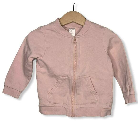 H&M Pink Zipper Sweatshirt - Picture 1 of 4